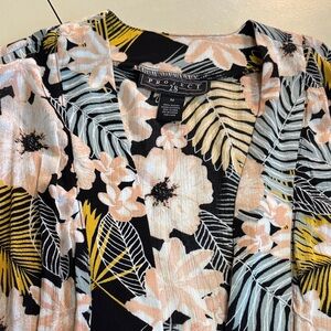 Project 28 Floral Ladies M Rayon Blazer